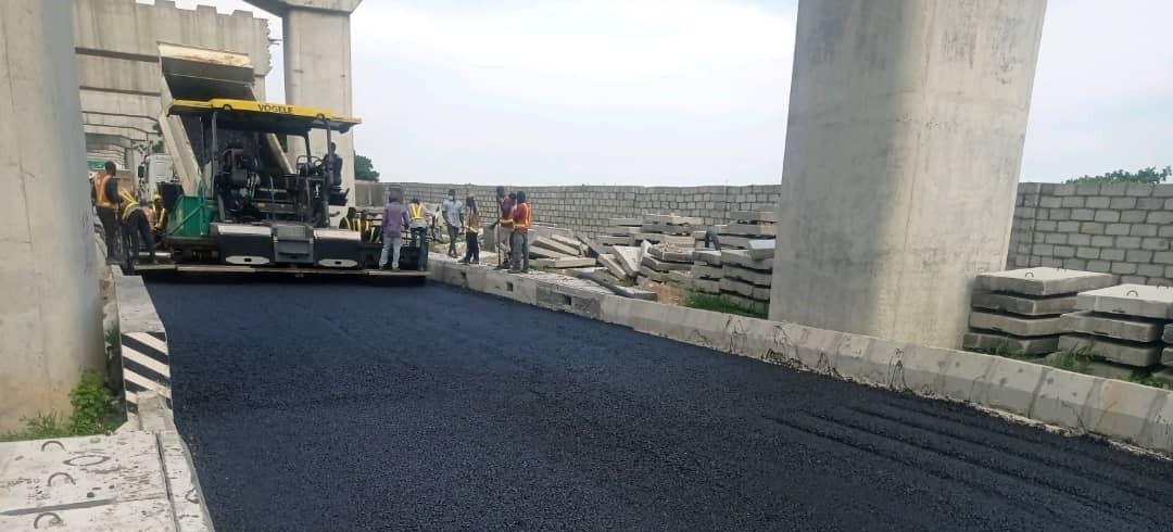 Road surfacing works featured in the LKM-Tech company profile